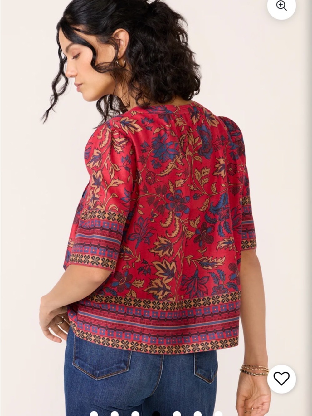 Evereve Maxine Split Neck Blouse - Picture 3 of 8